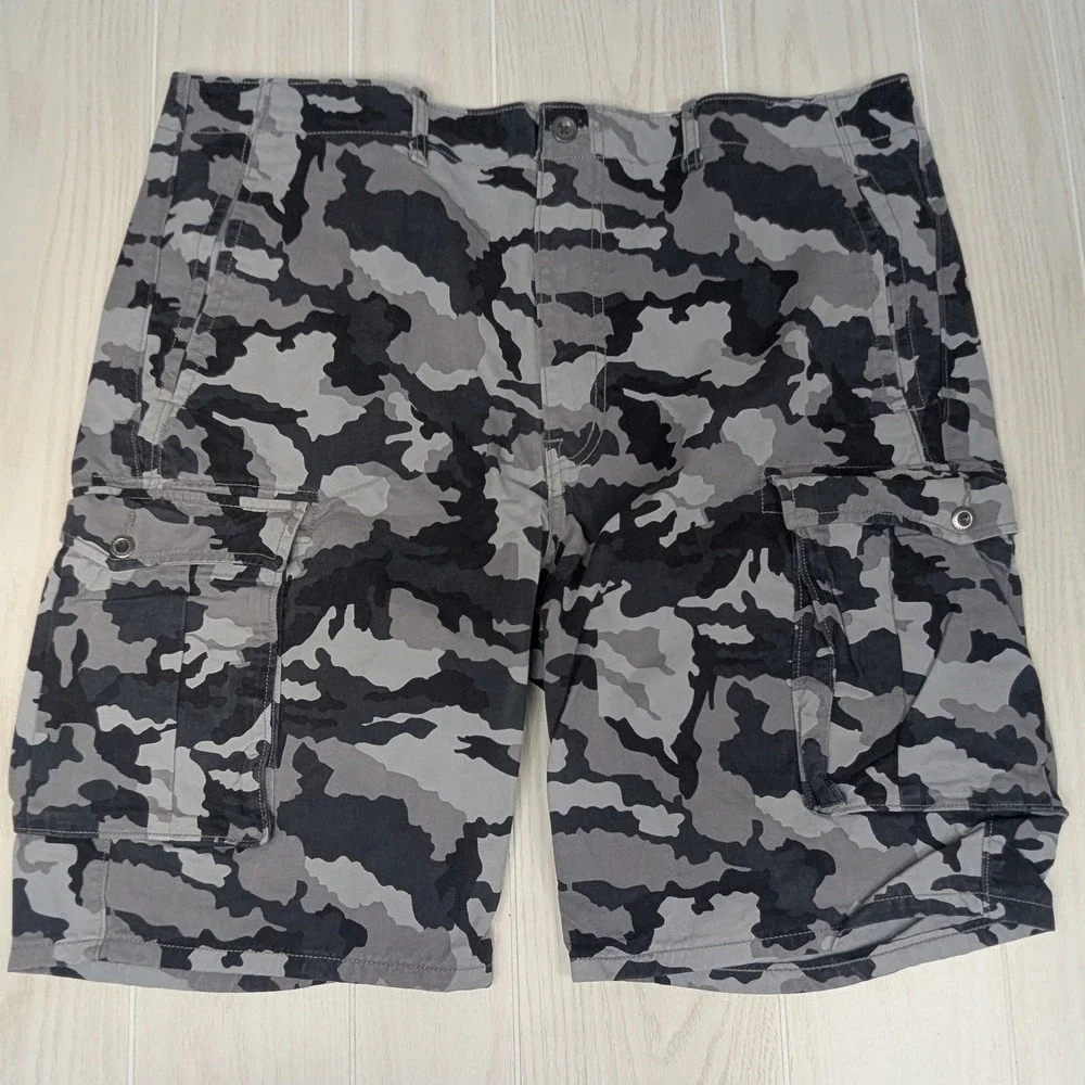 Levi's Cargo Shorts Mens‎ 40 Grey Black Camo Cotton